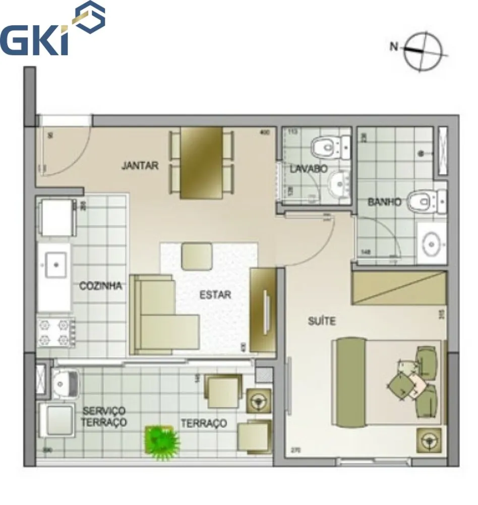 Apartamento, 1 quarto, 42 m² - Foto 8