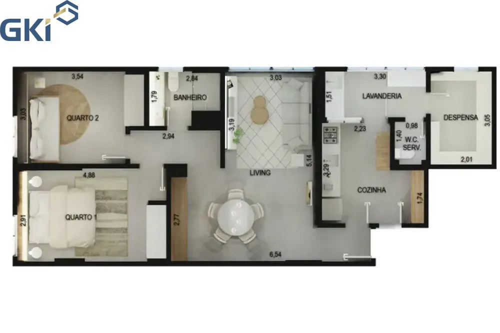 Apartamento, 2 quartos, 90 m² - Foto 11