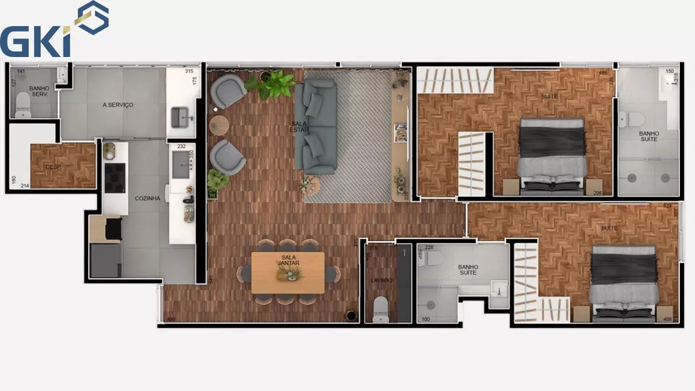 Apartamento, 2 quartos, 105 m² - Foto 3