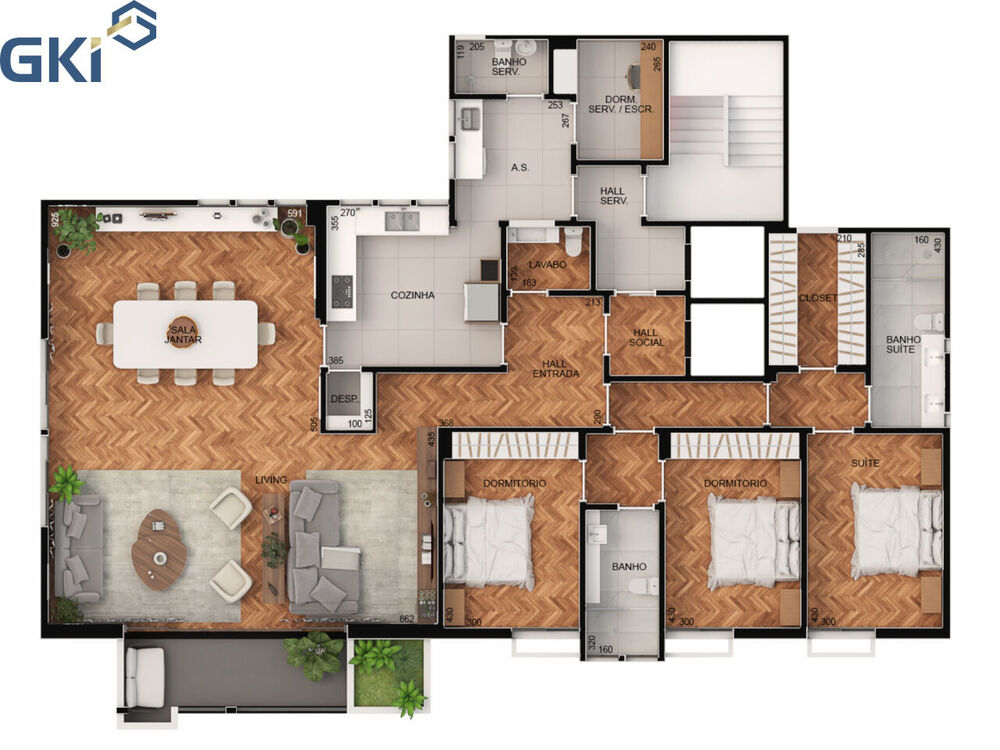 Apartamento, 3 quartos, 180 m² - Foto 1