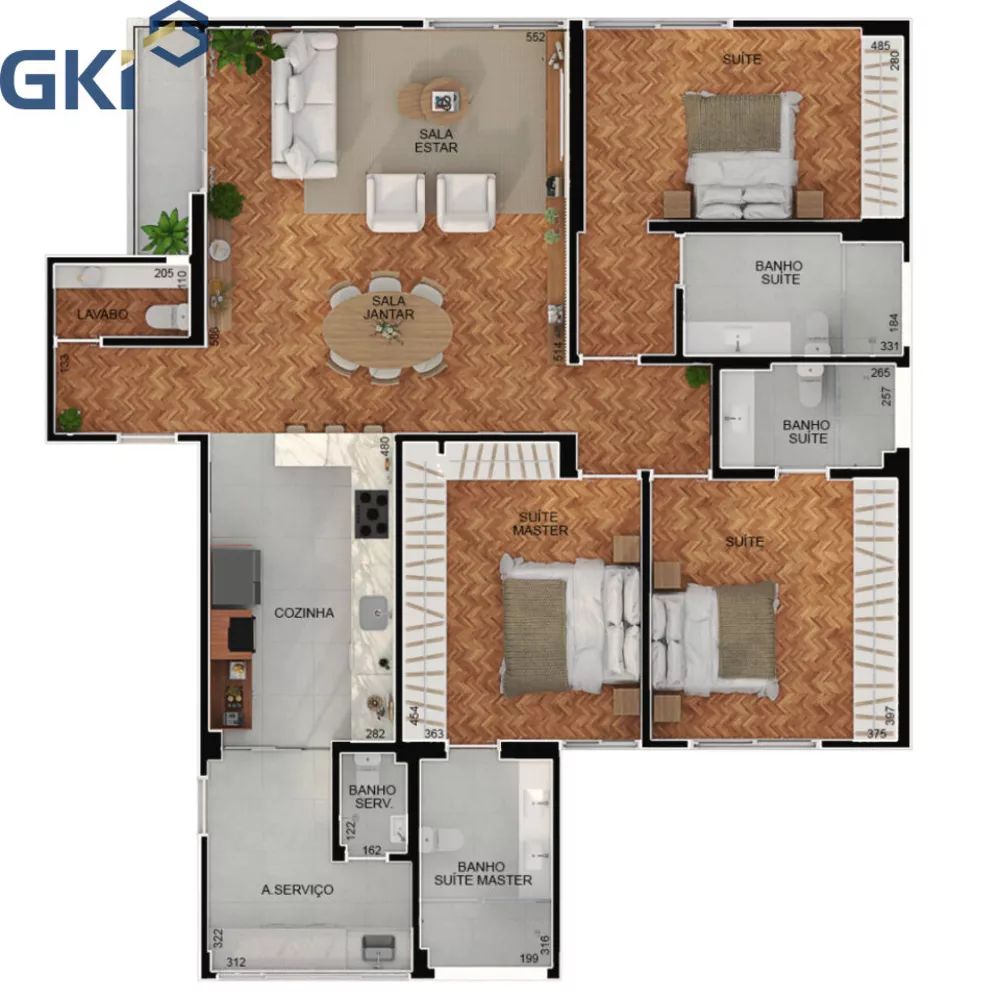 Apartamento, 3 quartos, 176 m² - Foto 3