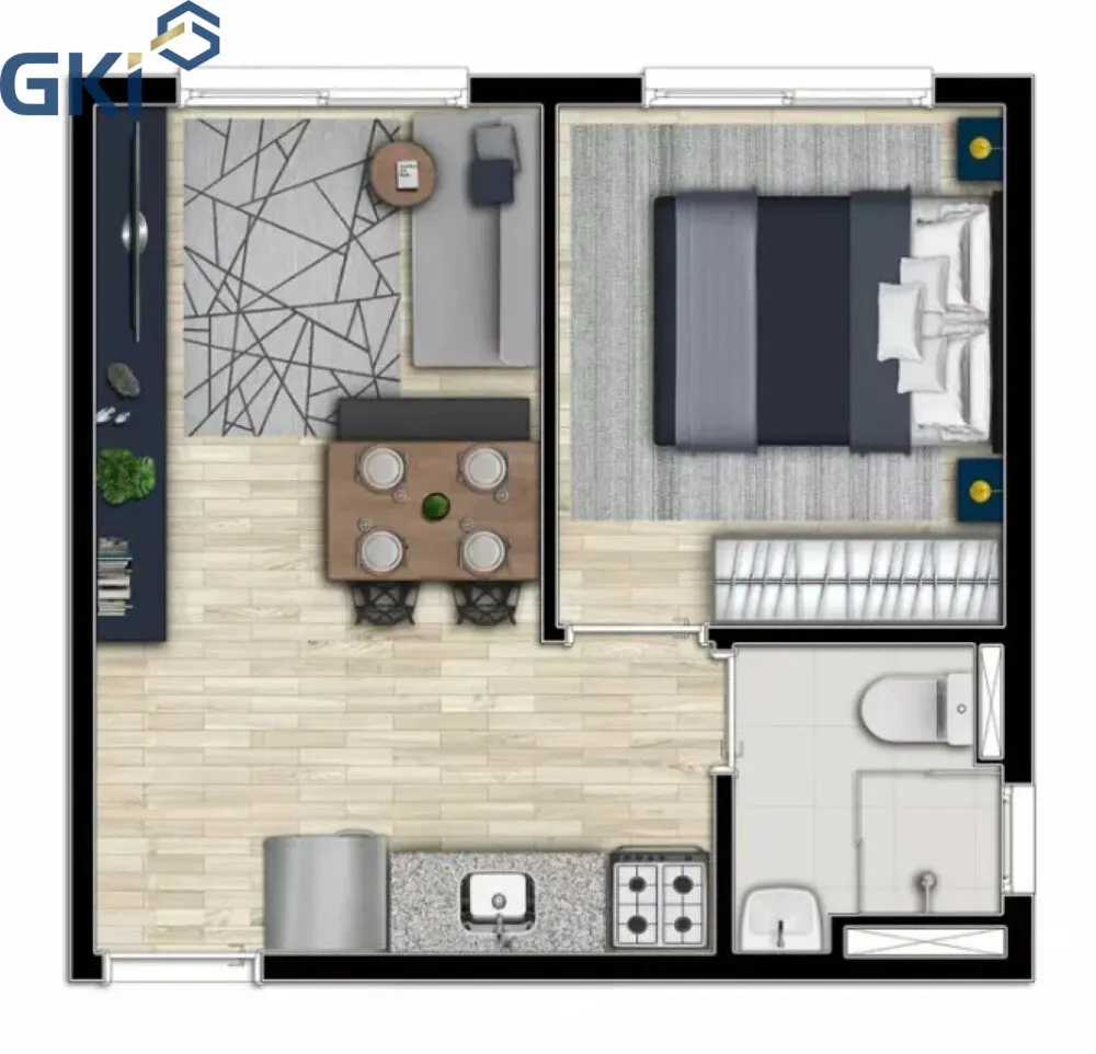 Apartamento, 1 quarto, 27 m² - Foto 11