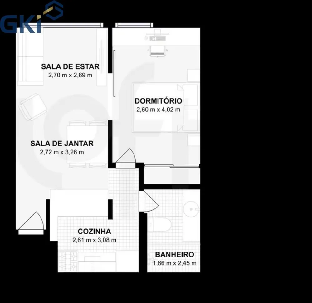 Apartamento, 1 quarto, 41 m² - Foto 16