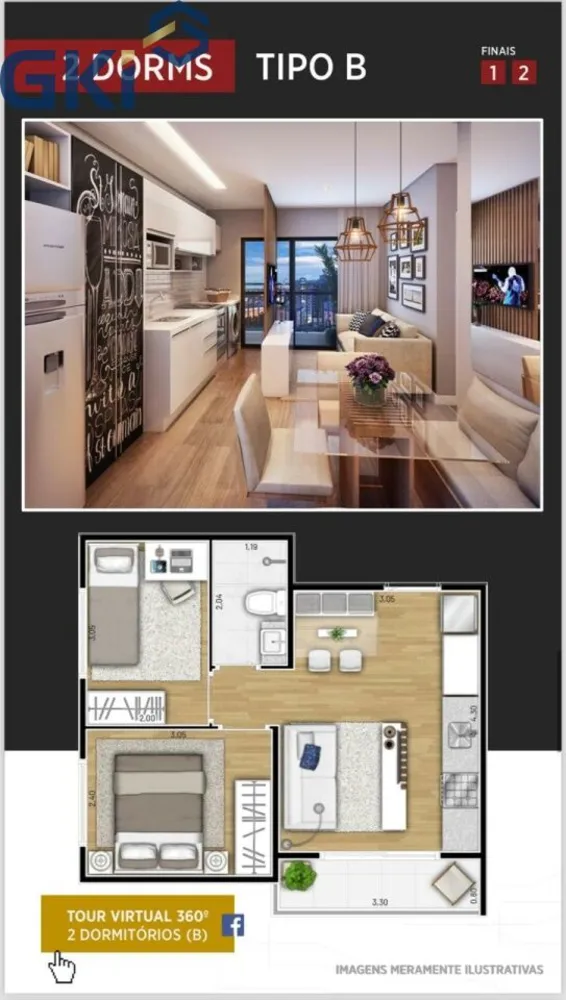 Apartamento, 2 quartos, 38 m² - Foto 14