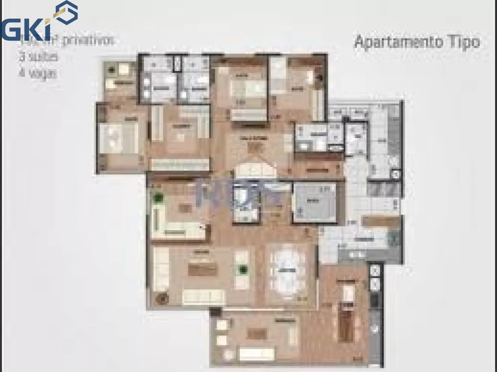 Apartamento, 3 quartos, 192 m² - Foto 4