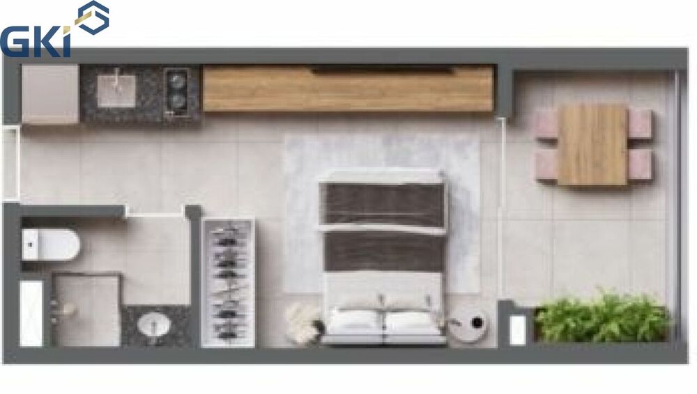 Kitnet-Studio, 29 m² - Foto 3