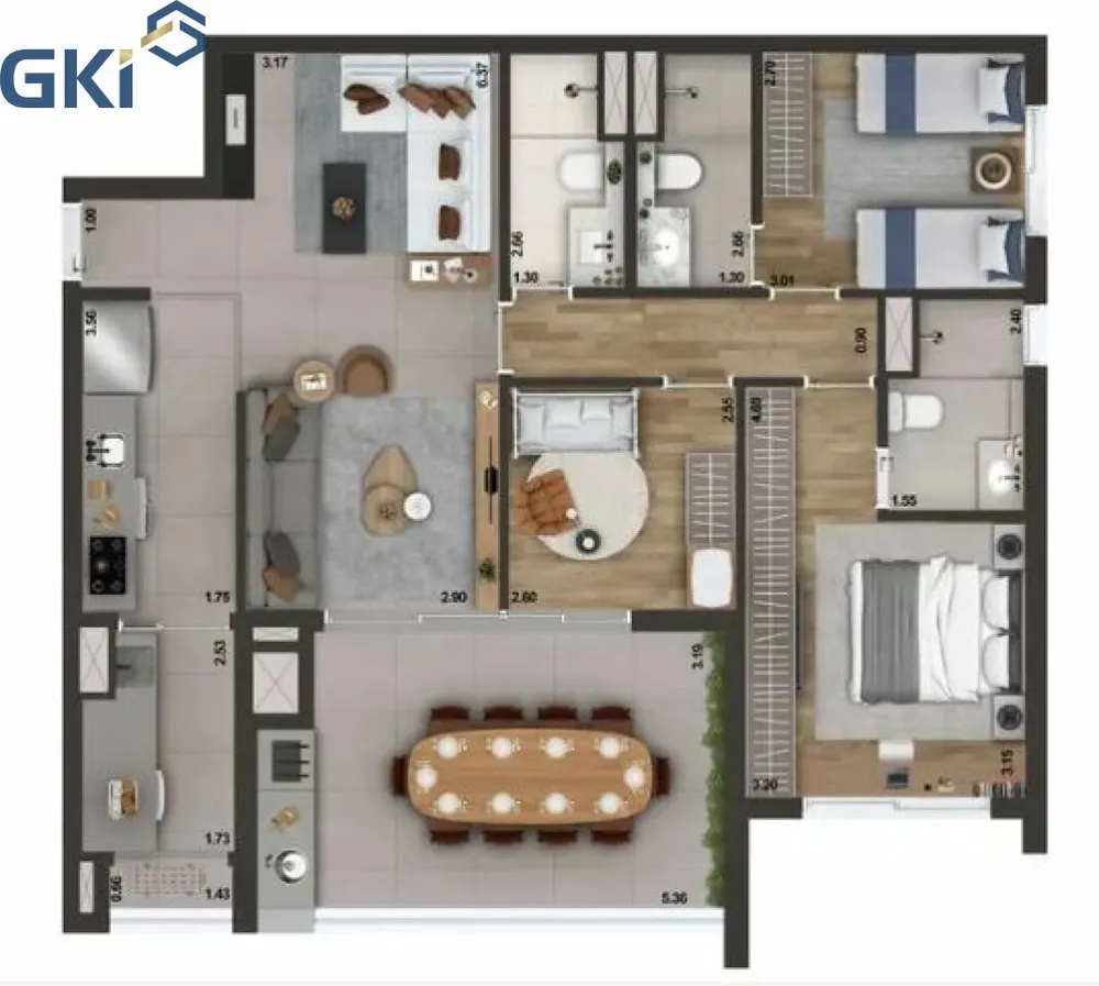 Apartamento, 3 quartos, 105 m² - Foto 8