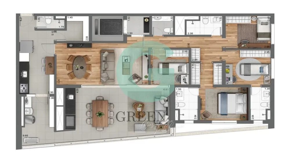 Apartamento, 3 quartos, 158 m² - Foto 11