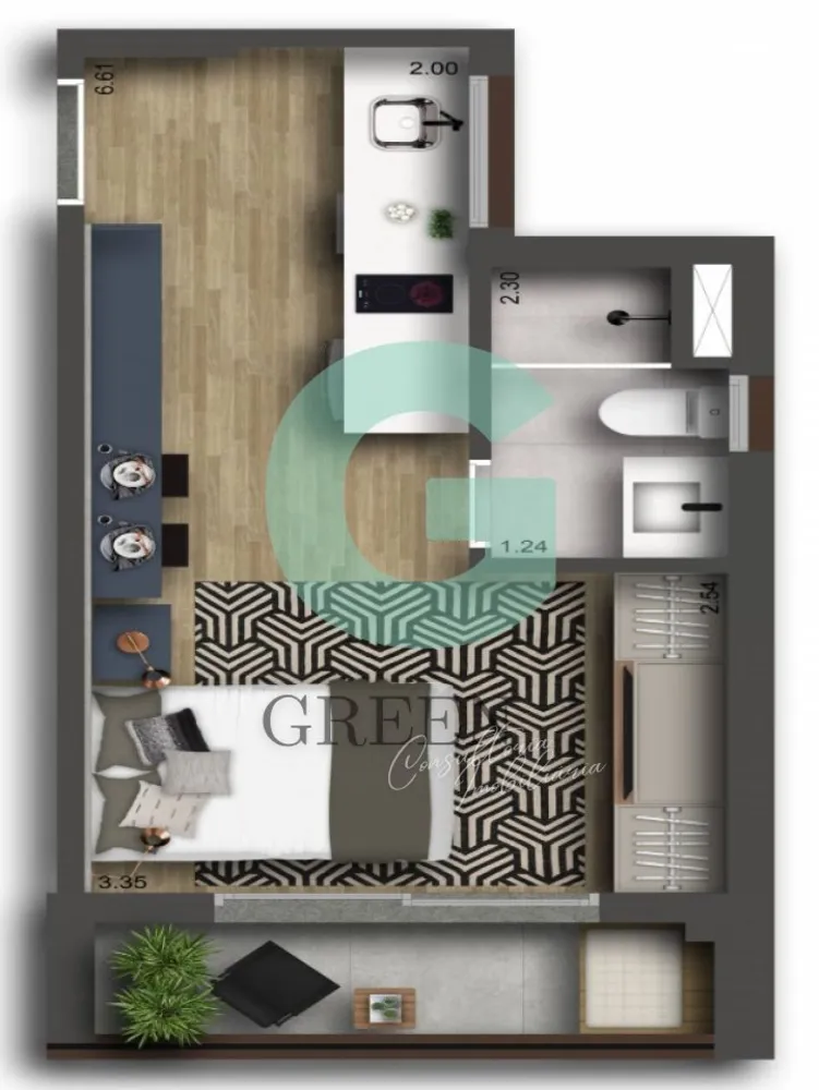 Sala-Conjunto, 28 m² - Foto 4
