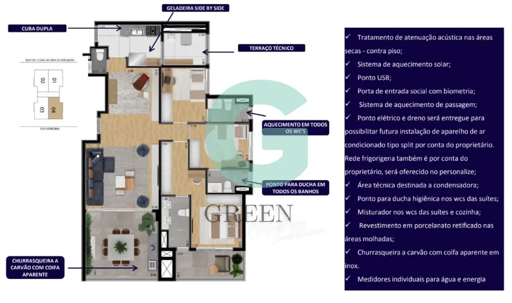 Sala-Conjunto, 122 m² - Foto 3