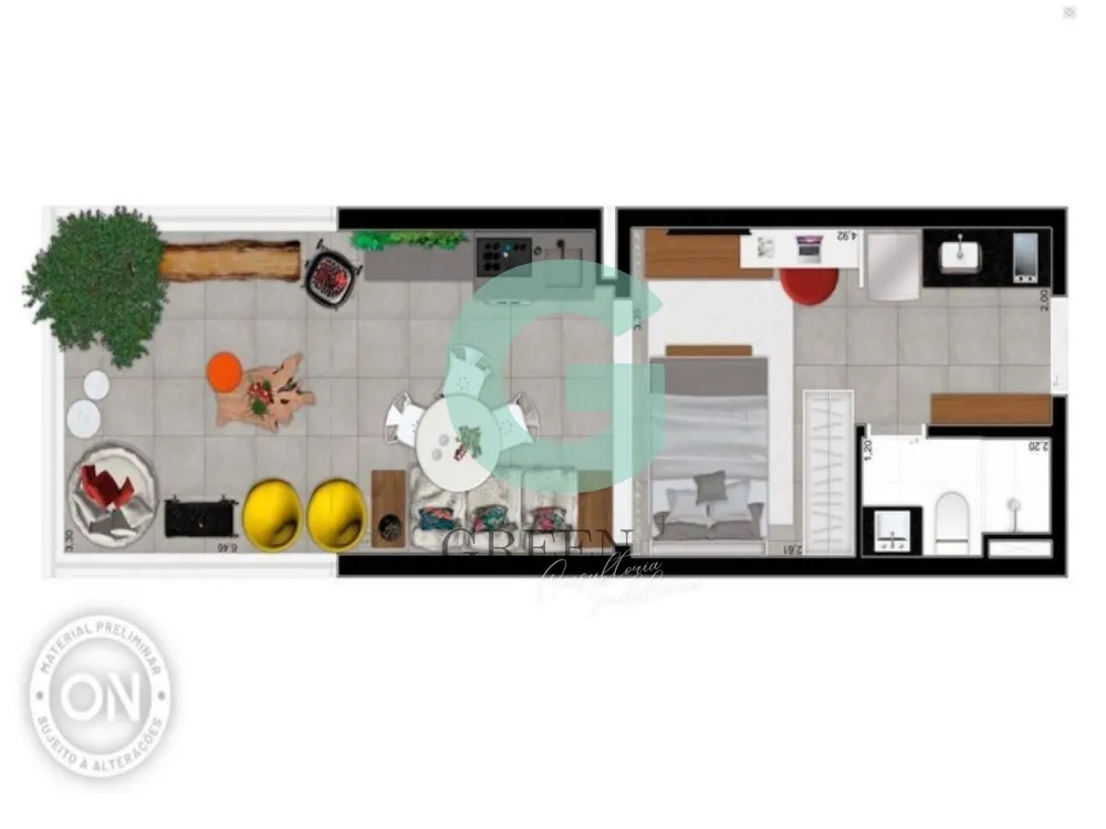 Apartamento, 1 quarto, 50 m² - Foto 5
