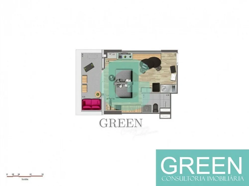 Apartamento, 1 quarto, 40 m² - Foto 6