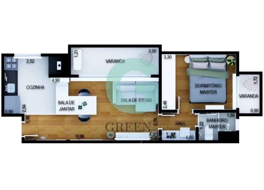 Apartamento, 1 quarto, 45 m² - Foto 7