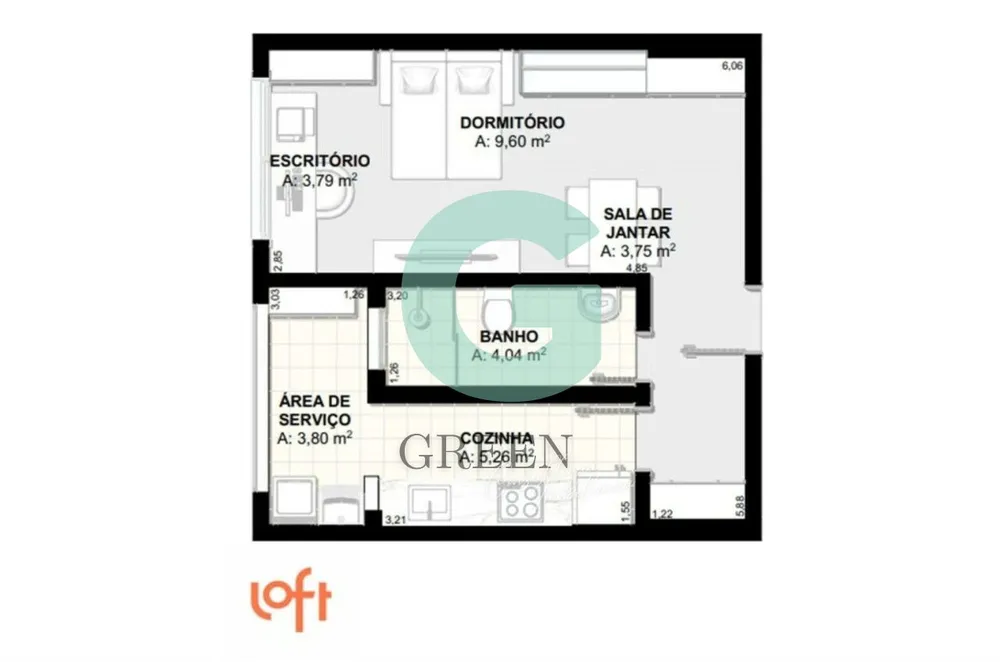 Apartamento, 2 quartos, 80 m² - Foto 12