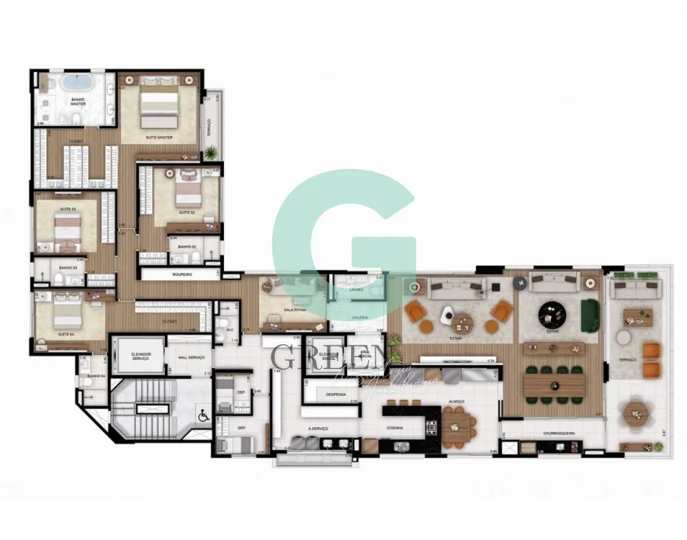 Apartamento, 4 quartos, 330 m² - Foto 6