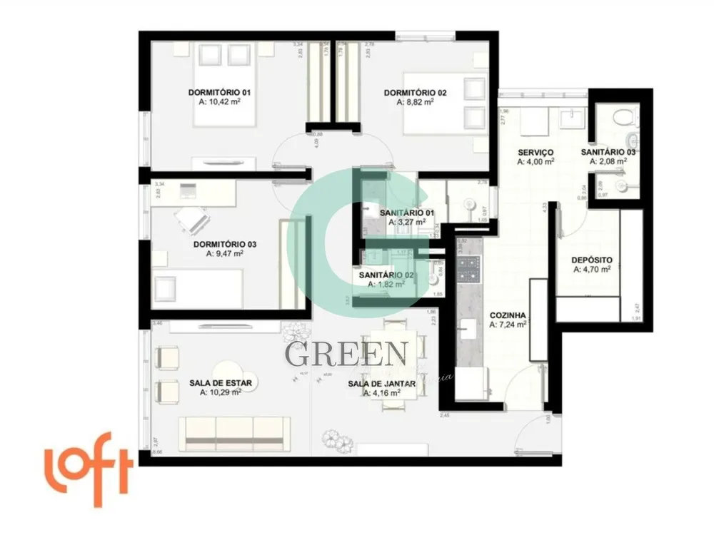 Apartamento, 3 quartos, 84 m² - Foto 27
