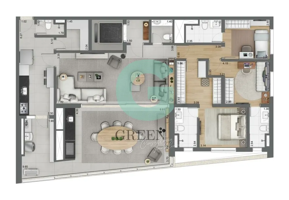 Apartamento, 3 quartos, 158 m² - Foto 5