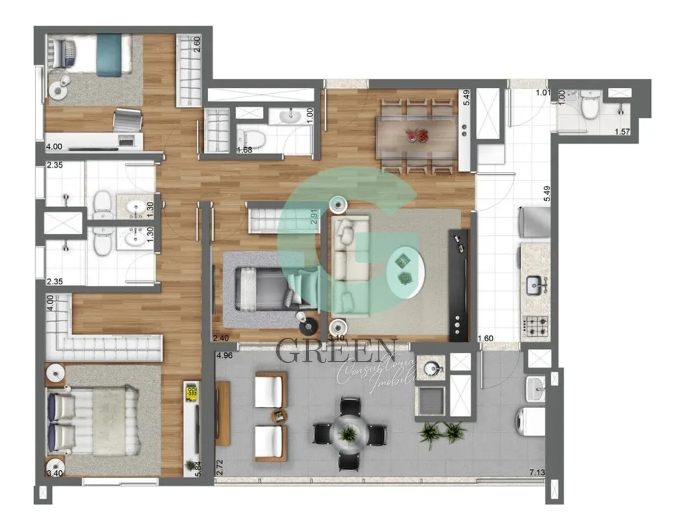 Apartamento, 2 quartos, 105 m² - Foto 13