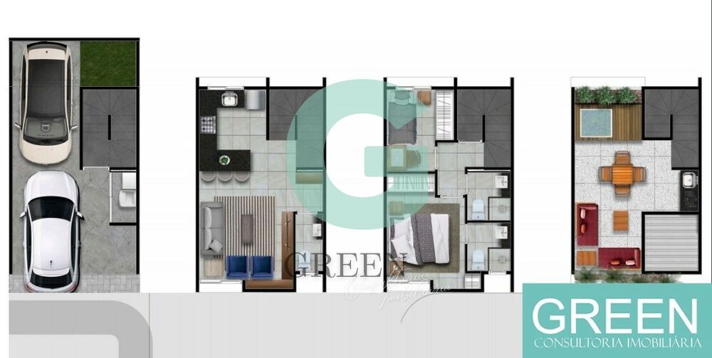 Casa de Condomínio, 2 quartos - Foto 2