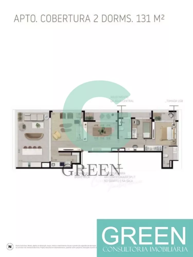 Apartamento, 2 quartos, 131 m² - Foto 2
