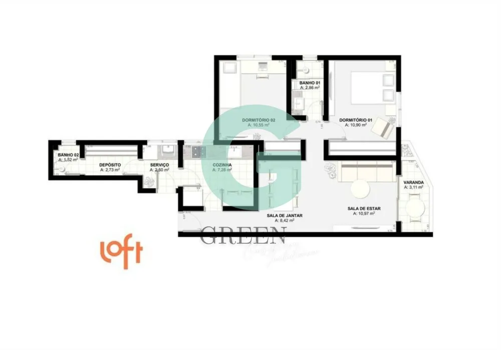 Apartamento, 2 quartos, 69 m² - Foto 20