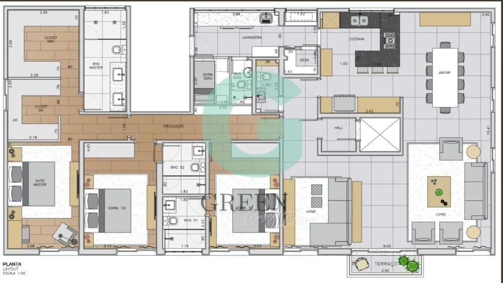 Apartamento, 3 quartos, 258 m² - Foto 11