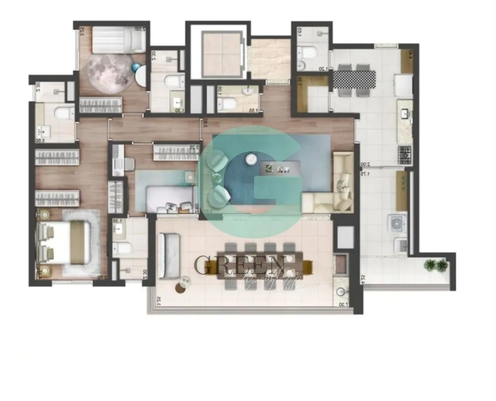 Apartamento, 3 quartos, 137 m² - Foto 8