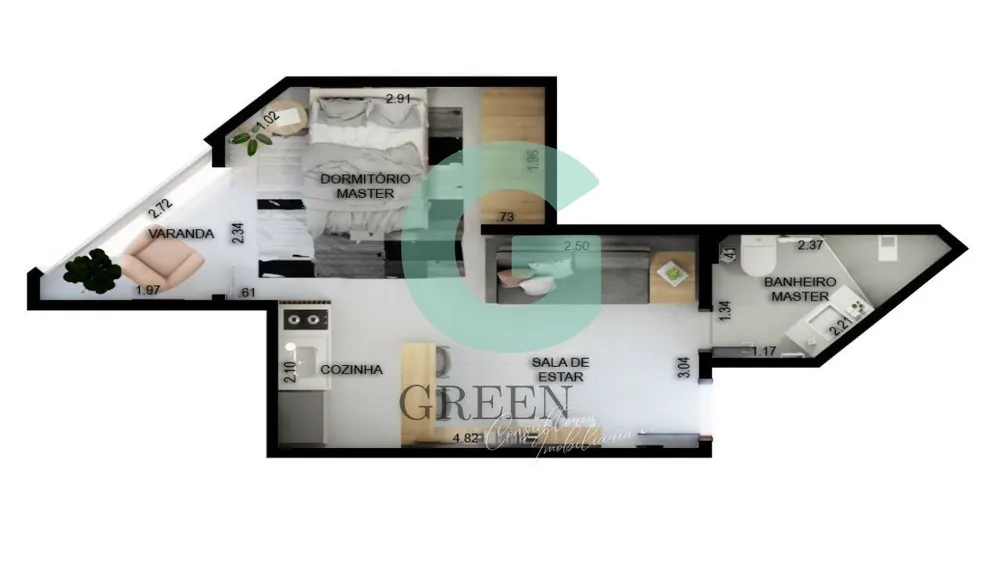 Apartamento, 1 quarto, 34 m² - Foto 20