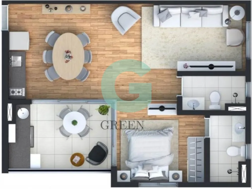 Apartamento, 2 quartos, 53 m² - Foto 5