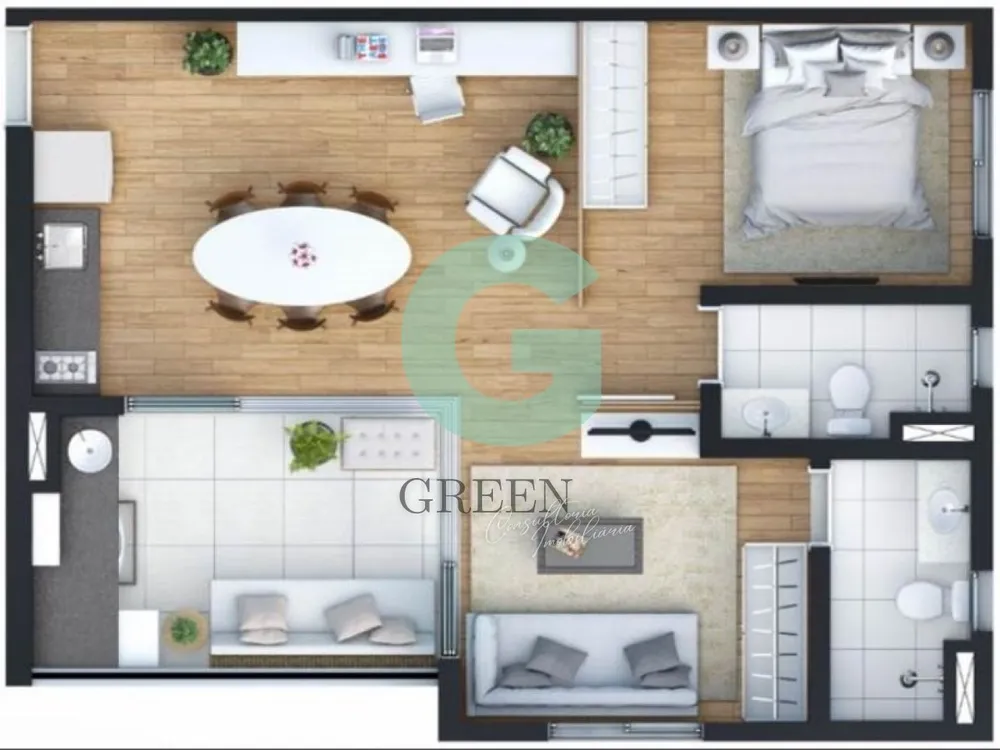 Apartamento, 2 quartos, 53 m² - Foto 8
