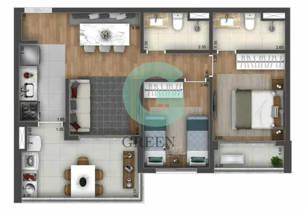 Apartamento, 2 quartos, 65 m² - Foto 5