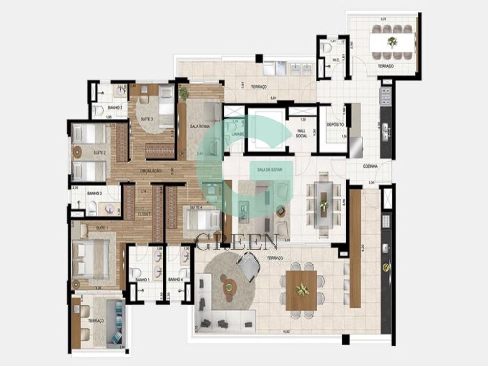 Apartamento, 4 quartos, 213 m² - Foto 19
