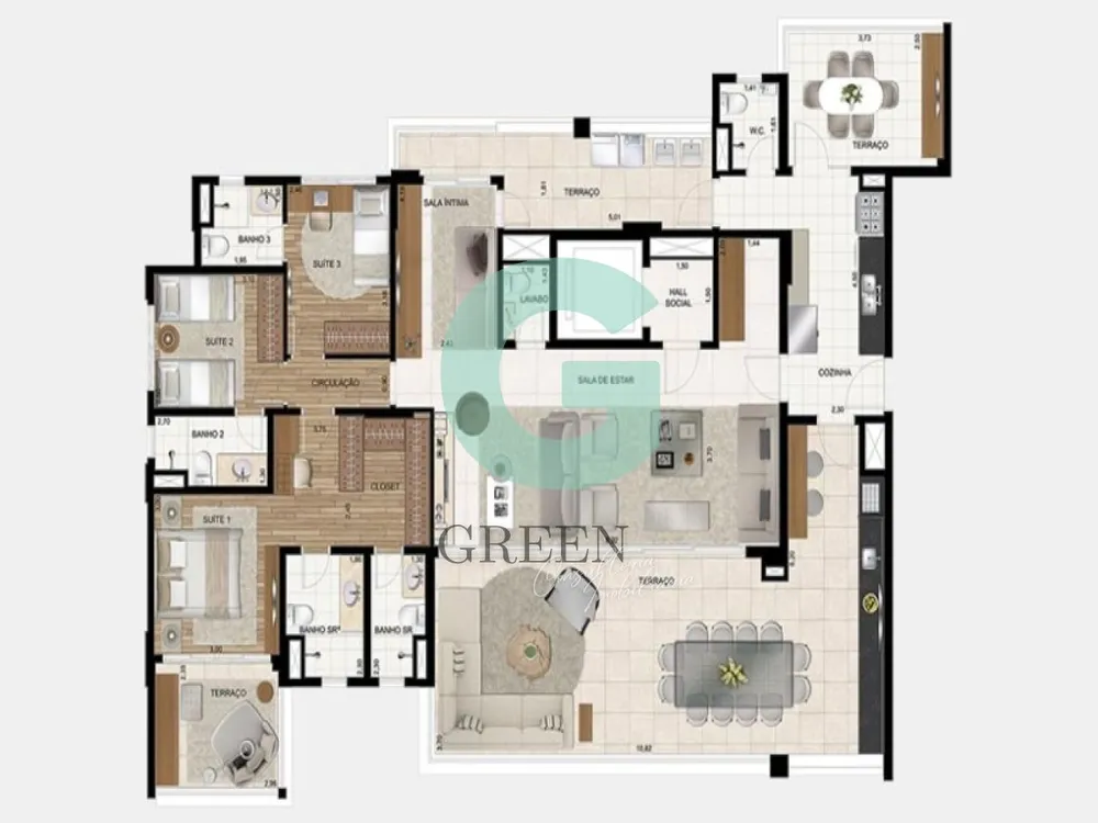 Apartamento, 4 quartos, 213 m² - Foto 4