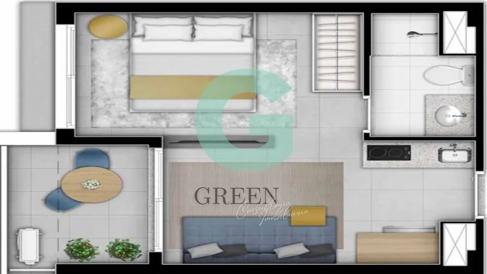 Apartamento, 1 quarto, 26 m² - Foto 2