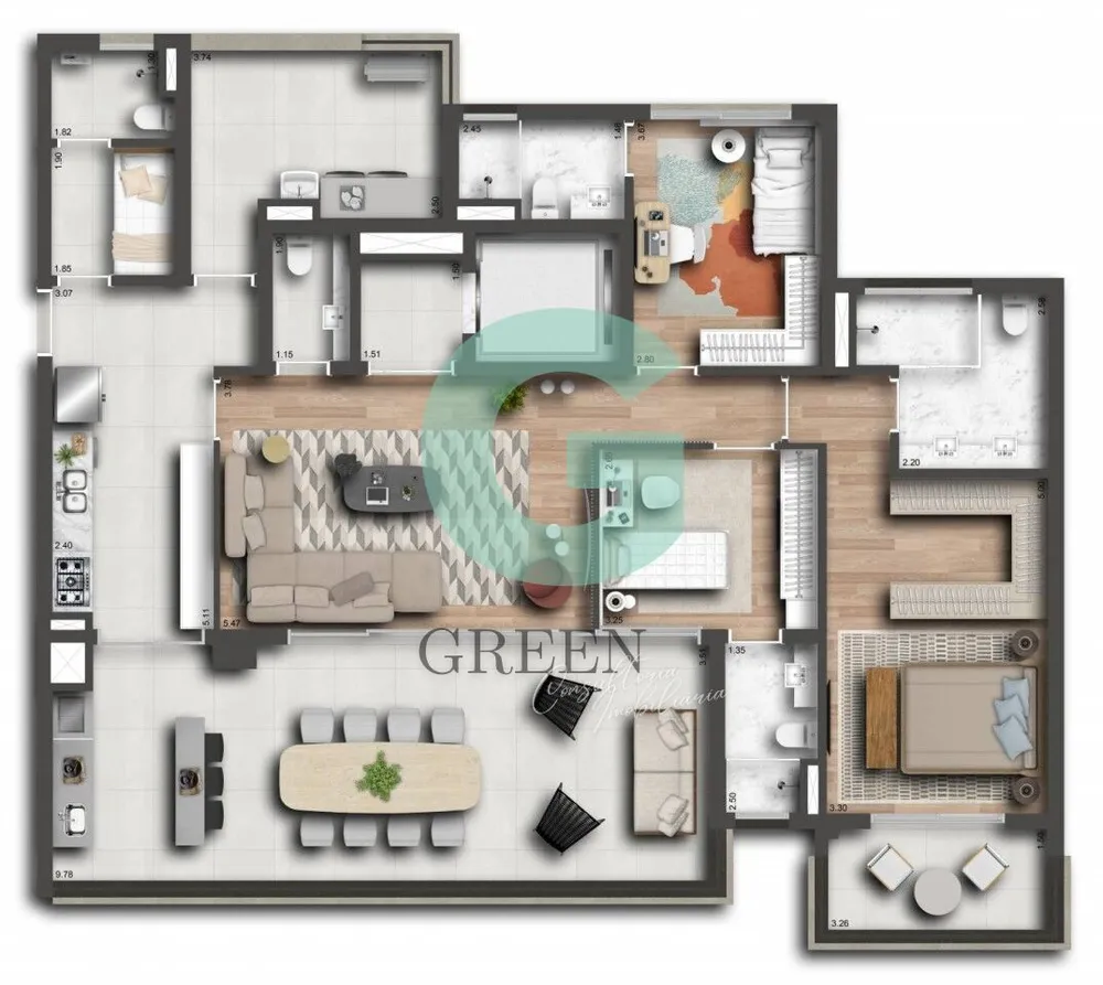 Apartamento, 3 quartos, 173 m² - Foto 7
