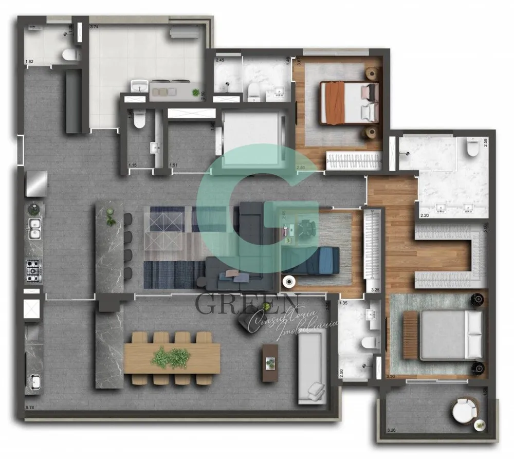 Apartamento, 3 quartos, 173 m² - Foto 8