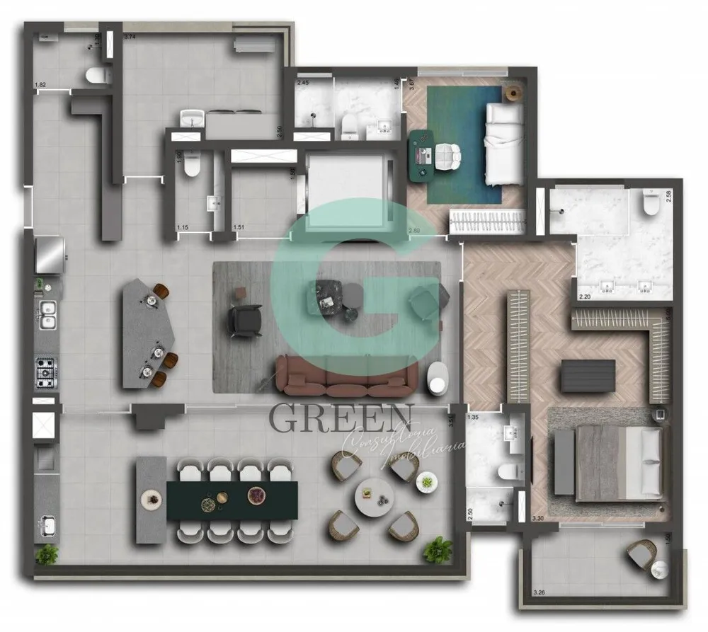 Apartamento, 3 quartos, 173 m² - Foto 6