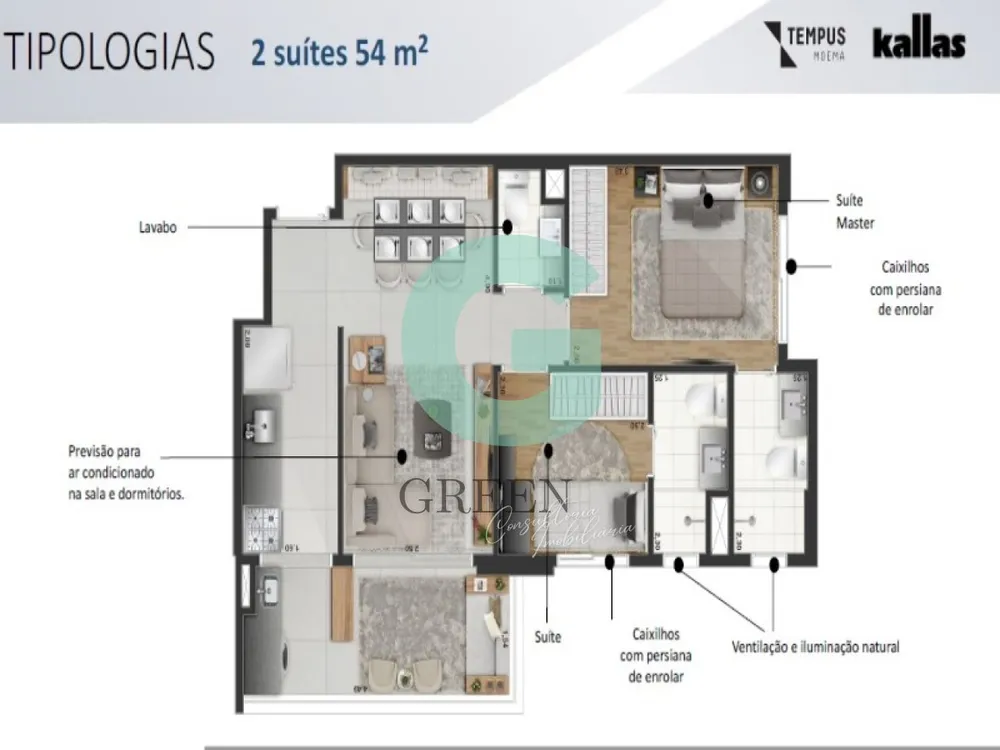 Apartamento, 2 quartos, 54 m² - Foto 15