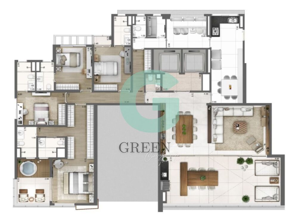 Apartamento, 3 quartos, 275 m² - Foto 4