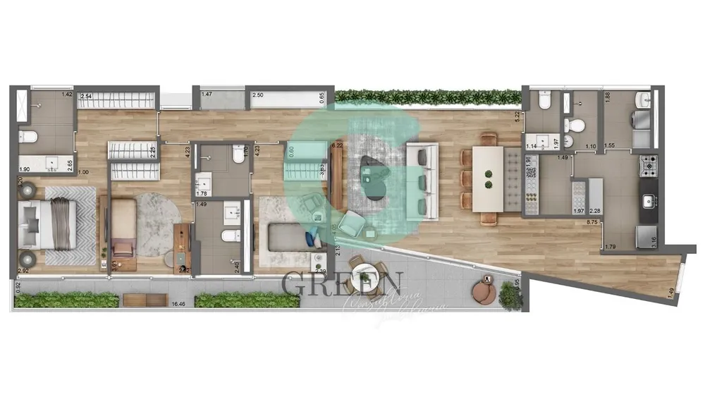 Apartamento, 3 quartos, 151 m² - Foto 3