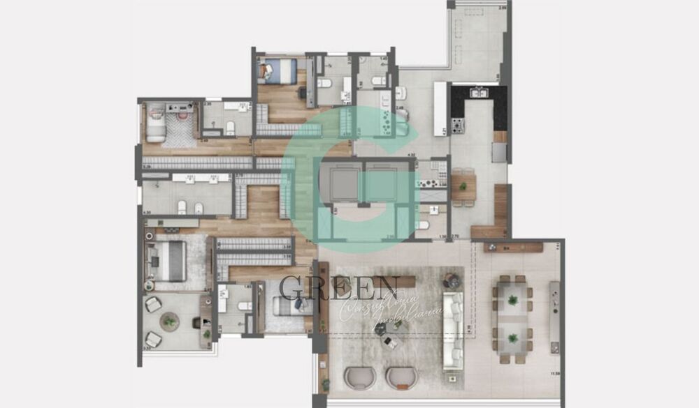 Apartamento, 4 quartos, 280 m² - Foto 8