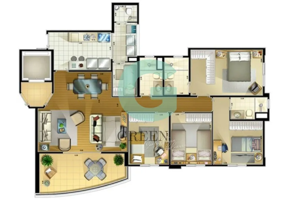 Apartamento, 4 quartos, 120 m² - Foto 9