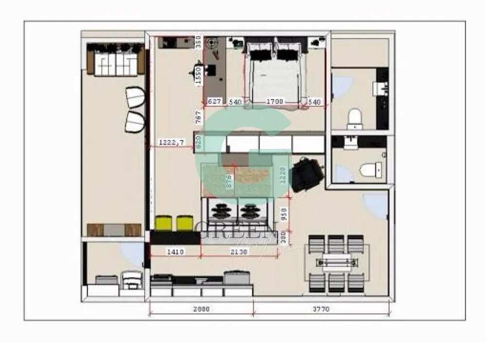 Apartamento, 1 quarto, 66 m² - Foto 4