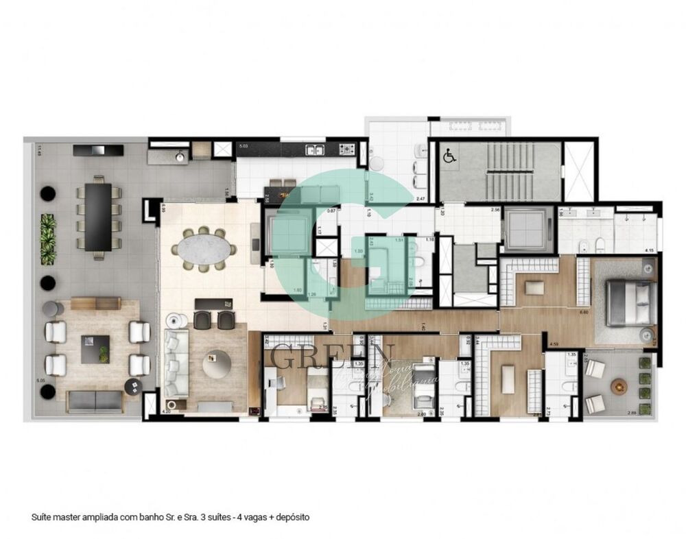 Apartamento, 4 quartos, 278 m² - Foto 9