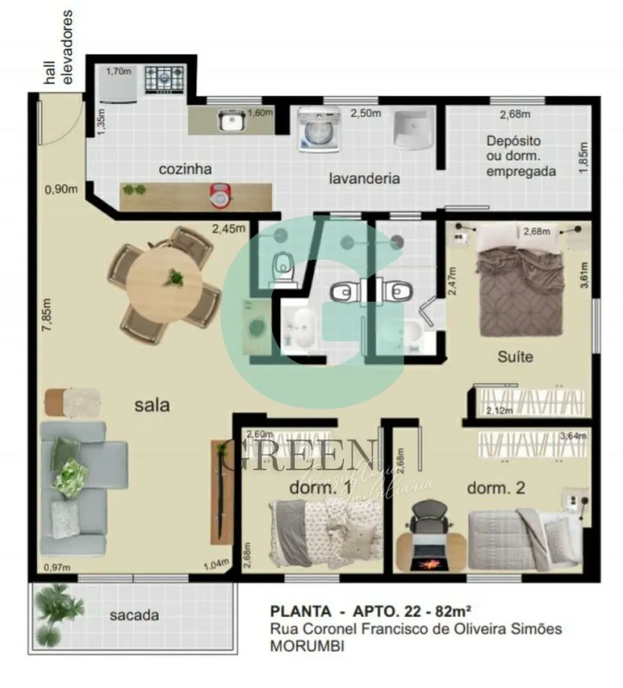 Apartamento, 3 quartos, 82 m² - Foto 10