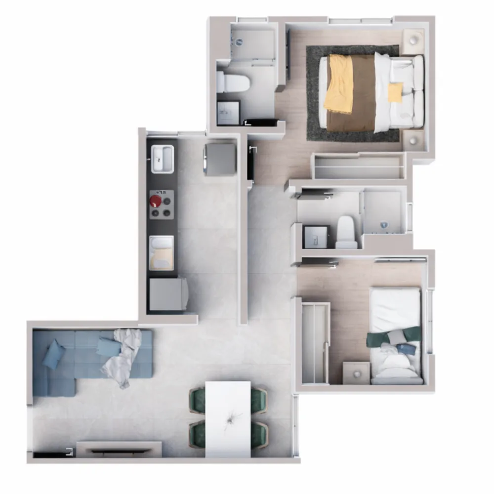 Apartamento, 2 quartos, 50 m² - Foto 6