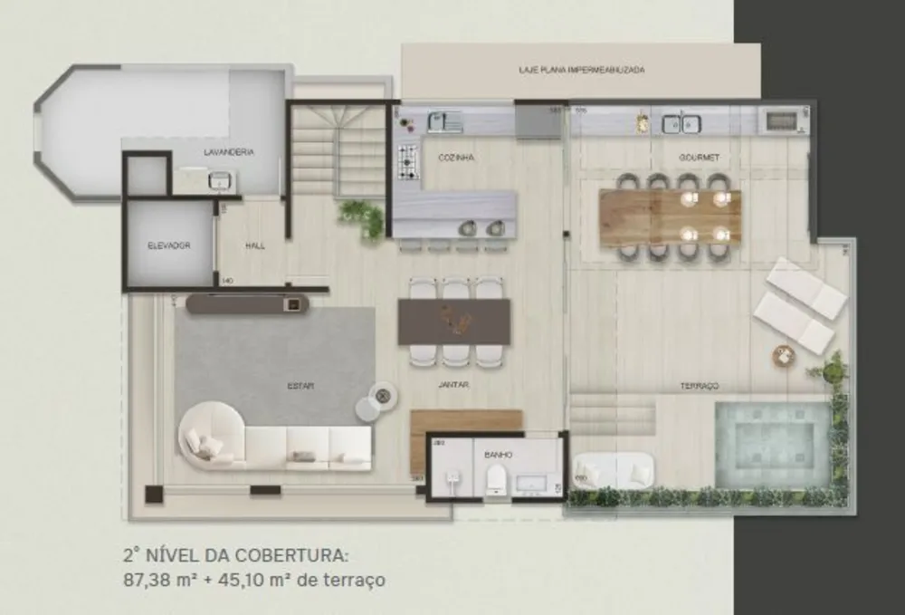 Cobertura, 4 quartos, 262 m² - Foto 3