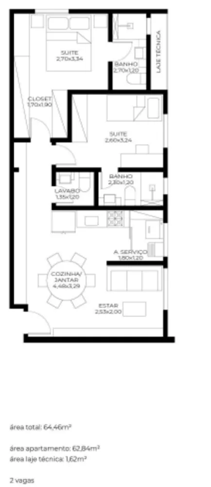 Apartamento, 2 quartos, 64 m² - Foto 5