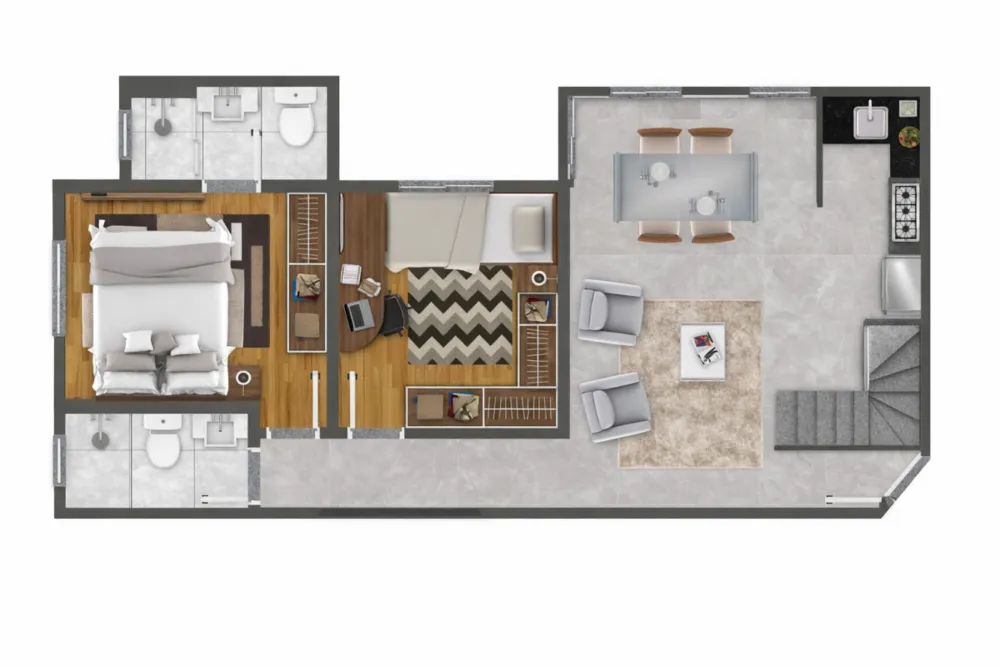 Cobertura, 2 quartos, 110 m² - Foto 9