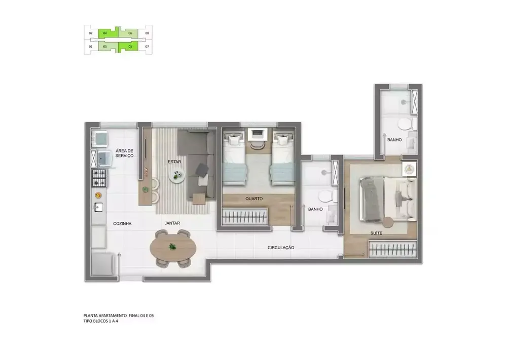Apartamento, 2 quartos, 49 m² - Foto 12